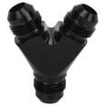 thumbnail image 2 of Aramox Y Adapter Block Coupler, Coupler Union Fitting Splitter Black Anodized Coating Leak Proof Y Adapter Universal For Fuel Hose, 2 of 8