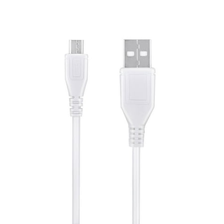 K-MAINS 3.3ft White Micro USB Data Charger Cable Replacement for Sony Xperia Z5 Compact E5803 / E5823 Phone