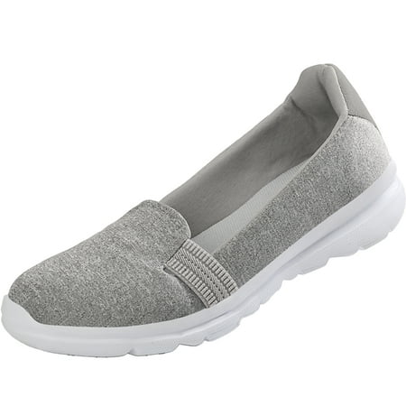 

Women s Slip on Loafers Lightweight Low-Top Flat Shoes Black Pink Gray Blue