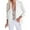 White, variant on Baqcunre Winter Coats For Women Women Fashion Long Sleeve Open Front Notched Collar Suit Cardigan Office Ladies Jacket Coat Womens Tops Blazers For Women Black L