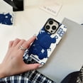 thumbnail image 4 of for iPhone 17 Pro Cute Case with 3D Bear Art Pattern Cool Case,Shockproof Matte Soft-Touch Skin-Friendly Cover, White/Green/Blue, 4 of 10