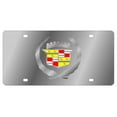 thumbnail image 2 of Cadillac Clear Logo Stainless Steel License Plate, 2 of 2