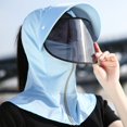 thumbnail image 5 of Fewfanhot Full Face UPF Sun Protection Hood Hat, Detachable Visor Shield Breathable Neck Shoulder Cover for Cycling Driving Fishing, 5 of 8
