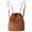 Brown, variant on Contemporary Bucket Purses For Women Drawstring Shoulder Bag Backpack Handbag