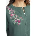 thumbnail image 5 of Woman Within Women's Plus Size Perfect Elbow-Length Sleeve Cardigan, 5 of 6