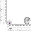 thumbnail image 3 of Gem Stone King Men's Purple Amethyst and Lab Grown Diamond 925 Silver and 10K Yellow Gold Men's Ring (0.70 Cttw, Available in Size 7, 8, 9, 10, 11, 12, 13), 3 of 3