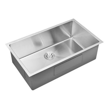 32"X19" Single Bowl 16g SS Undermount Kitchen Sink