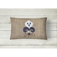 thumbnail image 2 of Carolines Treasures 8749PW1216 Halloween Ghost Spider Bat Fleur de lis Canvas Fabric Decorative Pillow, 12H x16W,, 2 of 3