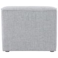 thumbnail image 3 of Meridian Furniture Miramar Grey Durable Linen Textured Armless, 3 of 8