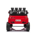 thumbnail image 4 of Resenkos Red,24V 2 Seater Ride On Truck Car, 4WD motors, with 2.4G Remote Control,Metal Suspension,Soft Start,Music, LED Light,Outdoor/Off road/Toys Gifts, 4 of 7