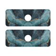 thumbnail image 7 of Yayeee Faucet Mat for Kitchen Sink 14.7" Diatomite Long Splash Guard Pad, Black Marble, 2 Pack, 7 of 7