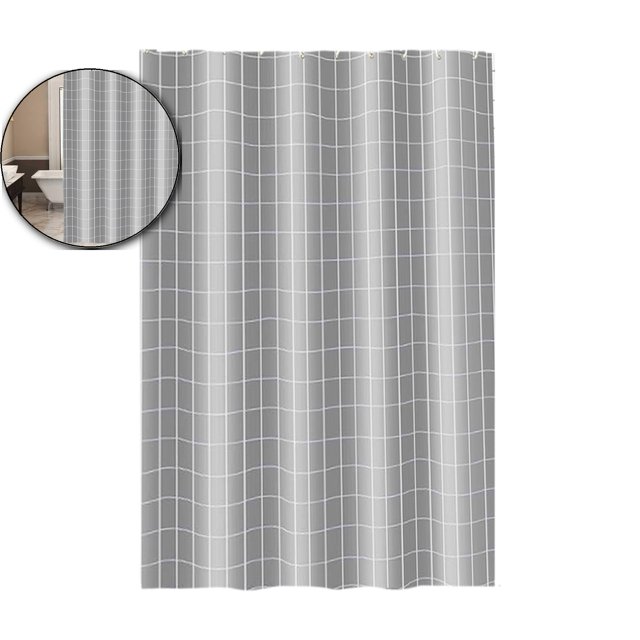 Dvruxg Thickened Shower Curtain, Waterproof Bathroom Liner, Hook-Up Partition for Quick Bathroom Setup & Versatile Home Partitioning