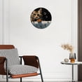 thumbnail image 2 of 12 Inch Wall Clock Battery Operated Silent Clock Decorative for Office, Kitchen, Outdoor, Living Room，Cat in Bath with Goldfish Bubble Painting, 2 of 4