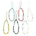 thumbnail image 1 of Beaded Phone Lanyard Universal 6PCS Cellphone Wrist Strap Phone Charm Keychain, 1 of 10