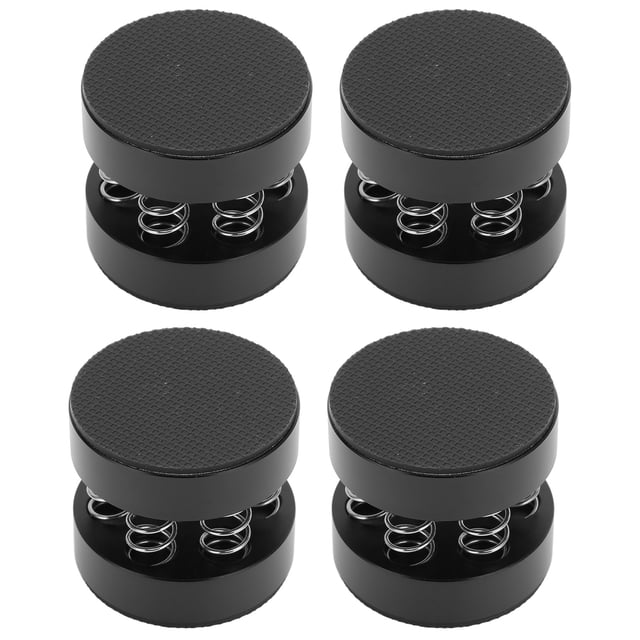 4 soportes de aislamiento con resortes de aluminio para altavoces, con amortiguación de impactos y 9 kg de capacidad.