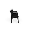 thumbnail image 4 of Lesro Lenox Steel Fabric 4-Seat Waiting Room Guest Reception Chair in Black/Open House Black, 4 of 5