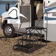 thumbnail image 4 of 660 lbs Portable RV Steps with Handrail 2 to 5 Step, Heavy Duty Anti Slip Alloy Steel Ladder, Outdoor Stairs for Camper Trailer Hot Tub Pool Porch, Single/Double Handrail, 4 of 7