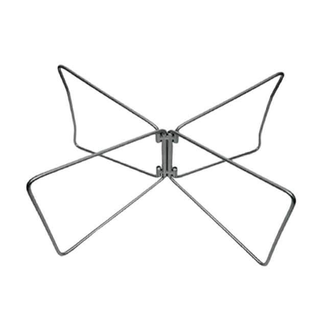 Almencla Foldable Cooler Stand Versatile Metal Portable Frame for Cooking BBQ Outdoor silver