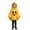 Yellow, variant on Halloween Hooded Poncho for Kids Fluffy Pumpkin Face Hooded Poncho (Orange)
