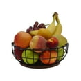 thumbnail image 3 of Pfaltzgraff Anvil Metal Wire Cage Centerpiece Fruit Storage Basket, Black, 3 of 7