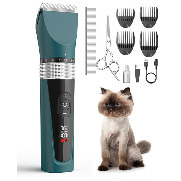 Oneisall YP7268 5Speed Cat Grooming Clippers, Cordless Low Noise Cat
