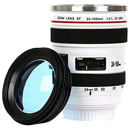 Durable Stainless Steel Vacuum Flasks Travel Coffee Mug Cup Water Coffee Tea Camera Lens