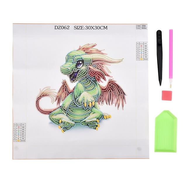 DIY 5D pintura de diamante pegatinas de pared para decoración del hogar kit de bordado de cristal (dinosaurio)