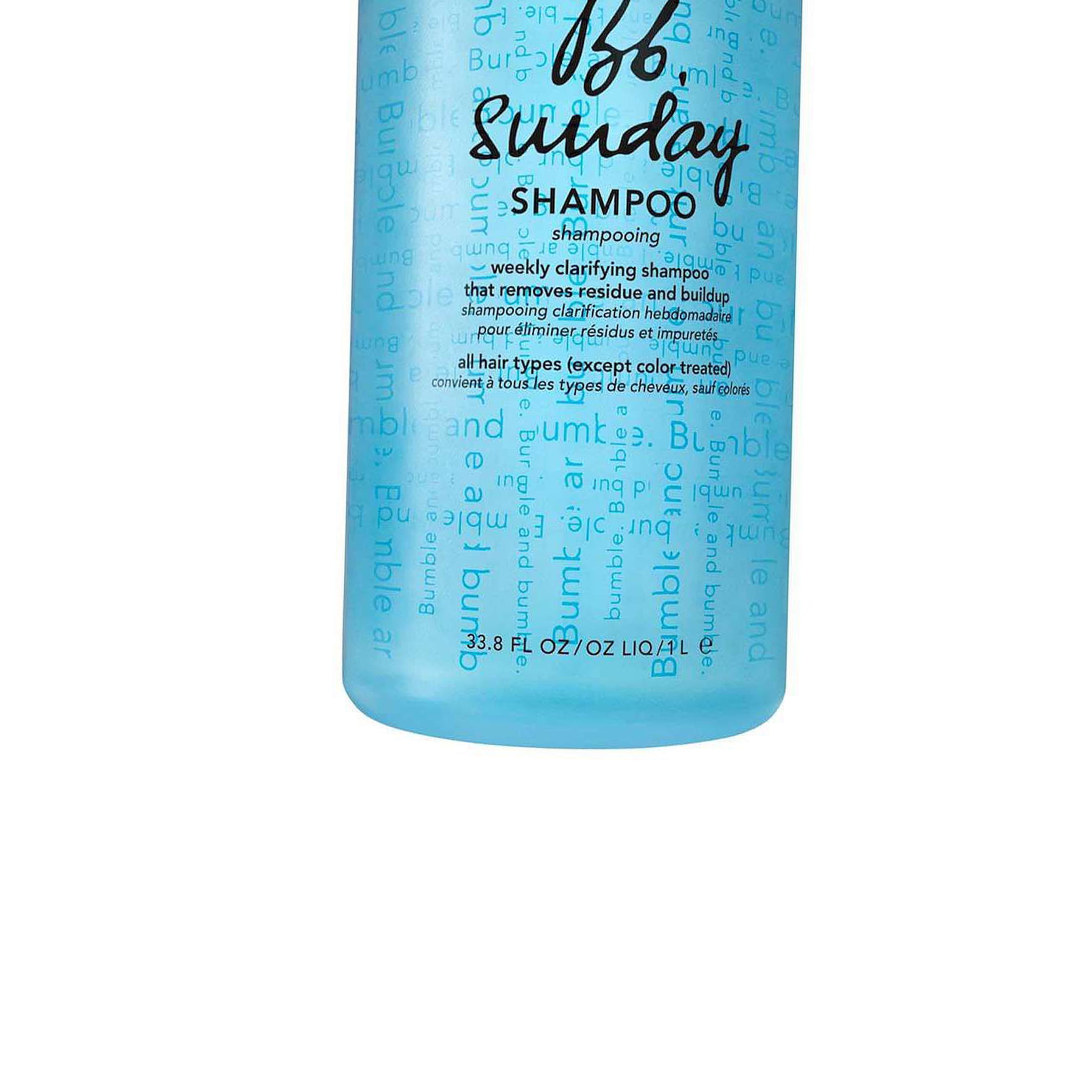 Bumble and Bumble Sunday Weekly Clarifying Shampoo Removes Residue and Buildup For All Hair Types 1000 ml / 33.8 oz