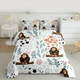 thumbnail image 2 of Homewish Cartoon Gorilla 2pcs Bedding Comforter Set for Preppy Children Kids,Dreamy Princess Twin Comforter Sets,Kawaii Animal Breathable Bedding Set,Luxury Bedroom Decor,Reversible, 2 of 8