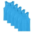 thumbnail image 1 of fatyb Lot de 5 Débardeurs en Coton pour Enfants Garçons Filles Sans Manches Chandails de Dessous Doux T-Shirts Décontractés à Col Rond, 1 of 7
