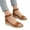 2Brown, variant on Comfortable Espadrilles for Women Soft Slingback Wedge Sandals Platform Open Toe Sandals