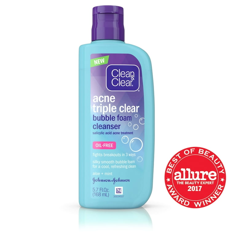 Acne triple clear bubble on sale foam cleanser