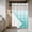 Green, variant on Teal Blue Stripes Ombre No Hook Shower Curtain Waterproof,Bathroom Curtains with Snap in Liners and See Through Top Window,Gradient White Geometric Ocean Wave Hotel Bathtub Curtains Shower 54"Wx78"L