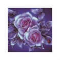 thumbnail image 3 of Kits de pintura de diamante rosa flor decoración de pared de diamante completo bordado punto de cruz artesanía, púrpura Noticed HA5459-04B, 3 of 6