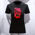 thumbnail image 3 of Playera Blusa De Cerezas Cherry Vibes Vintage Color Negro Talla Mediana Marca Emil SaEs, 3 of 4