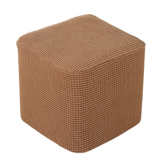 Housse Pouf Extensible Pouf Salon Couverture Douce - Café