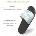 thumbnail image 3 of GZHJMY Stylish Slides for Women Men, Cartoon Bunny Moon and Clouds Soft Flexible Slip-on Sandals Slippers, 3 of 7