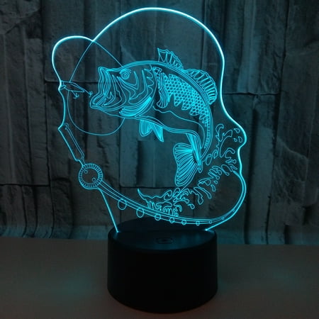 

GIAOGE 3D night light USB powered 7-color LED light suitable for children s gift bedroom decoration