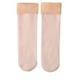 thumbnail image 2 of Minnieouse Calcetines cálidos para mujer, gruesos, térmicos, de Color sólido, Otoño Invierno, cómodos, transpirables, suministros de Medias Color de piel 3 pares, 2 of 6