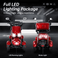 thumbnail image 4 of Secure Adjustable 4-Wheel Mobility Scooter with Charger & Storage, Red, 500 lb Limit, 4 of 9