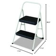 thumbnail image 2 of Cosco 11135CLGG1 2-Step Folding Steel Step Stool, 200lbs, 17 3/8w x 18d x 28 1/8h, Cool Gray, 2 of 4
