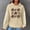 Style2-Beige game day shirts women, variant on Mceream Womens Game Day Sweatshirt Football Long Sleeve Shirt Knit Print Crew Neck Rugby Pullovers Casual Game Day Fan Pullover Top Black S