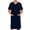 Navy-04, variant on LONKITO Men's Nightgown Short Sleeve Nightshirts Long Pajama Nightshirt Comfort Lounge Sleep Shirt