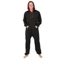 thumbnail image 4 of Joggies - Black & Red Adult Footless Hoodie One Piece - Adult - Small2X/Dbl Wide (Fits 5'3 - 5'6"), 4 of 4