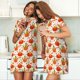 thumbnail image 4 of Disketp Happy Thanksgiving Day1 para Camisón Corto de Manga Corta para Mujeres, Camisón Cómodo con Escote Redondo, Bonito y Confortable, 4 of 6