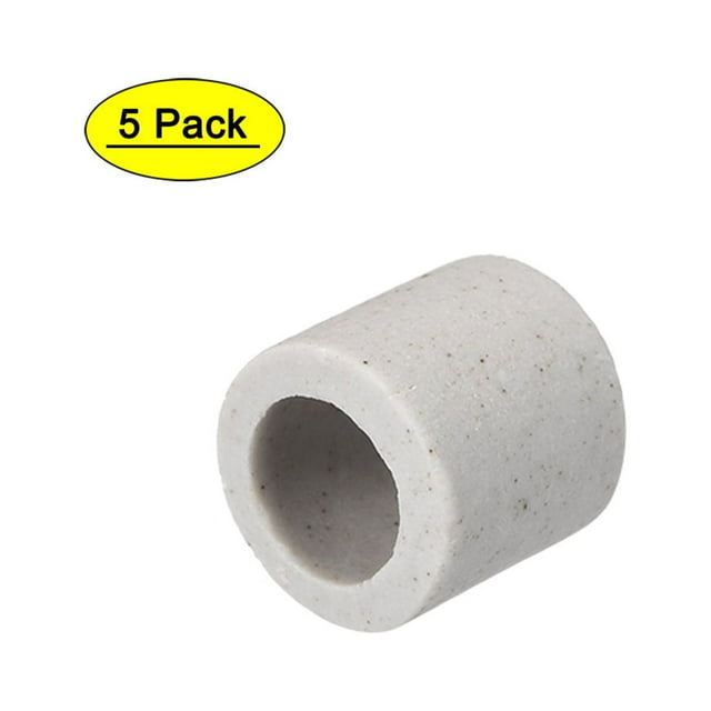 Tubo de aislamiento cerámico de 8 mm de diámetro, tubo de porcelana de alúmina de un solo orificio, 5 piezas