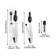 thumbnail image 1 of Drawing Compass Durable Art Compass For Kids Adults Teens Office School Supplies Geometry Compass With Retractable Mechanical White, 1 of 6