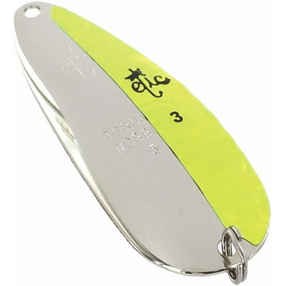 Etic 502-3005352 Tronto WobblerCuillère, Demi-Ruban Chartreuse 3" Tronto Wobbler Cuillère, Demi-