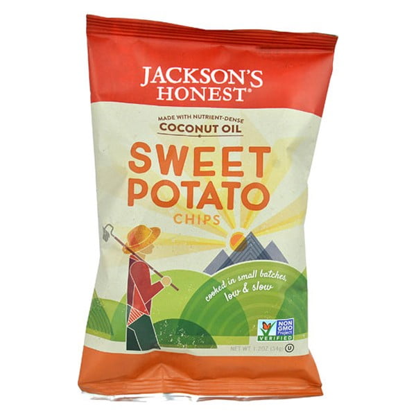 Jackson's Honest Sweet Potato Chips 1.2 oz Bags Pack of 36 Walmart