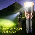 thumbnail image 4 of HNGLNGJOE 5000 Lumens Tactical Flashlight with Ignition, USB-C Rechargeable, 5 Modes, High Power Waterproof for Camping Emergency, 4 of 11